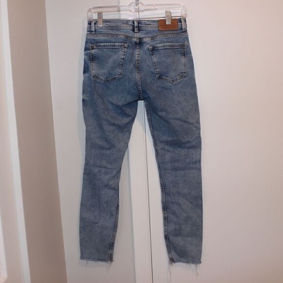 Zara Distressed Skinny jeans Women Size 04 - Picture 9 of 13